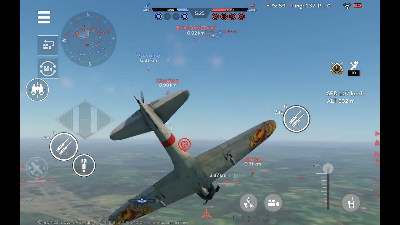 Bf 109 E-7,  A6M2 mod. 11, A6M2, Ki-108 Kai air battle gameplay #WTM 