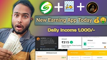 New Earning App Today 2023🔥Top 3 New Earning Apps🔥Daily Income 1,000/-🔥How To Earn Money Online.