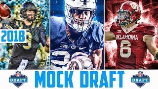 2018 NFL Mock Draft - 2018 NFL Draft Prospects Saquon Barkley Lamar Jackson Baker Mayfield NFL Draft