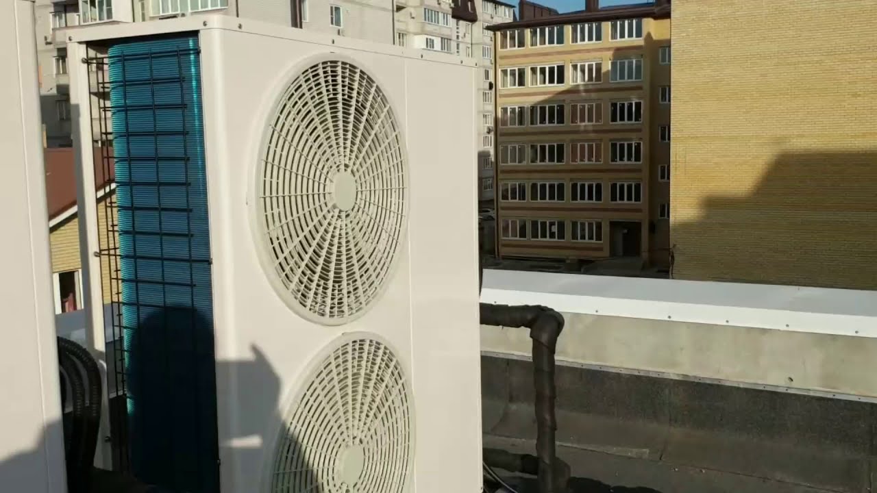 Автономное отопление и охлаждение коммерческого здания от теплового насоса DanHeat