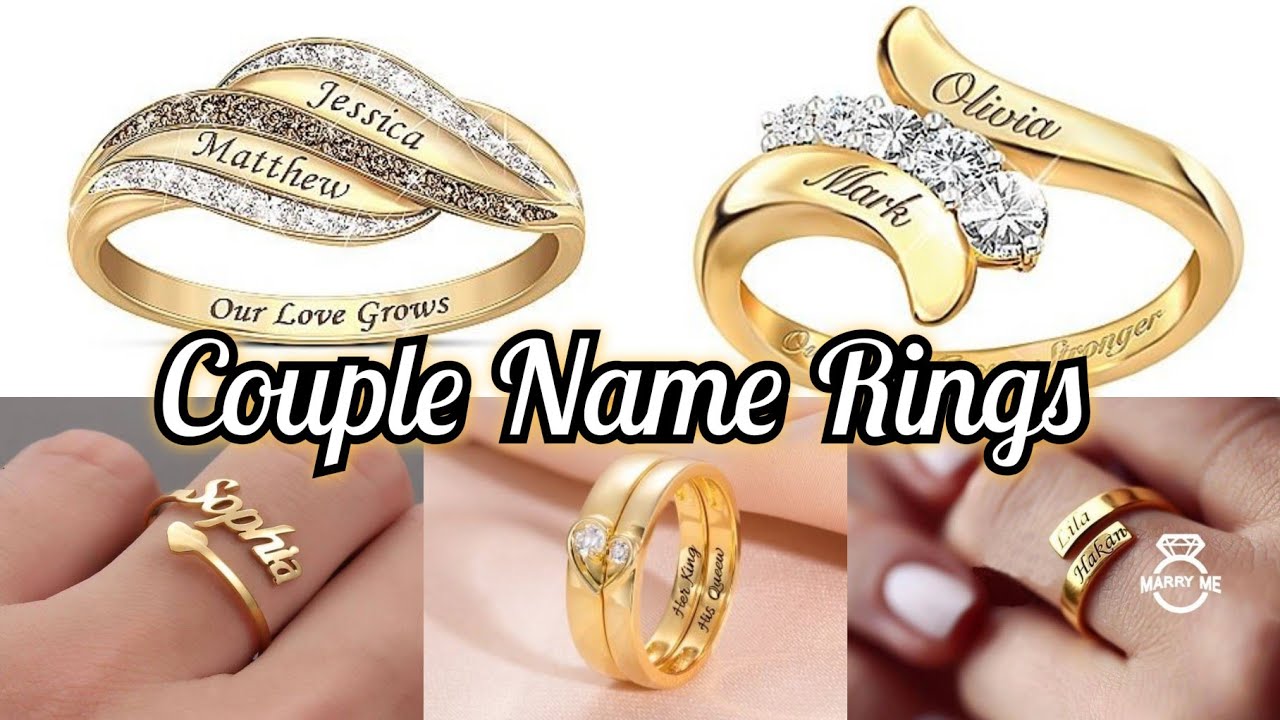 Double Name Ring - blushes & gold