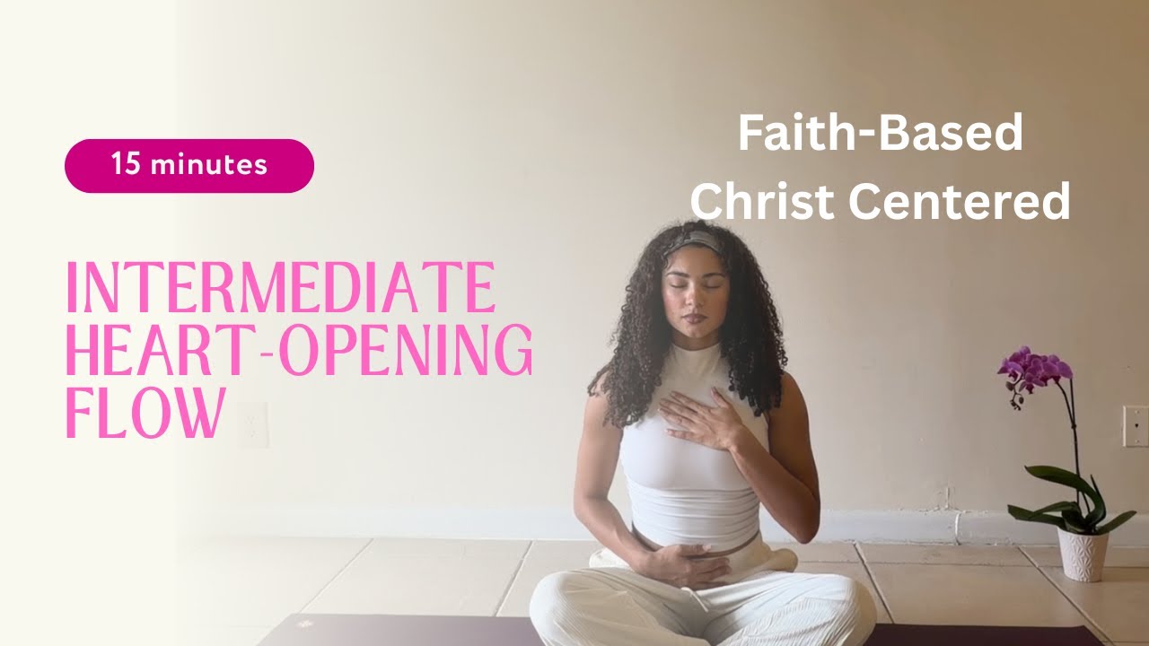 Valentines Day Yoga Flow. Rooted in Christ, Balancing, Back-bends, Stretching. 