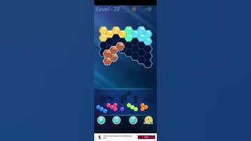 Block! Hexa Puzzle~Rainbow B block 7 to 10 levels~ level-38