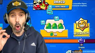 j'ai OUVERT 70'000 TR de RÉCOMPENSES sur un NOUVEAU COMPTE (voici ce que j'ai eu) 😱 Brawl Stars