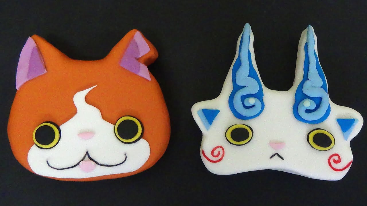 How To Make Yo Kay Watch Cake Jibanyan And Komasan Youtube