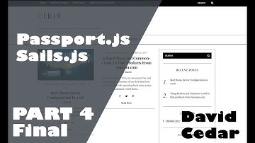 Passport.js implementation with Sails.js V1 | Part 4 & Final