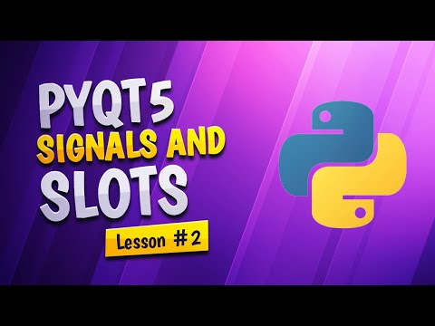 PyQt5 Tutorial - Signals and Slots