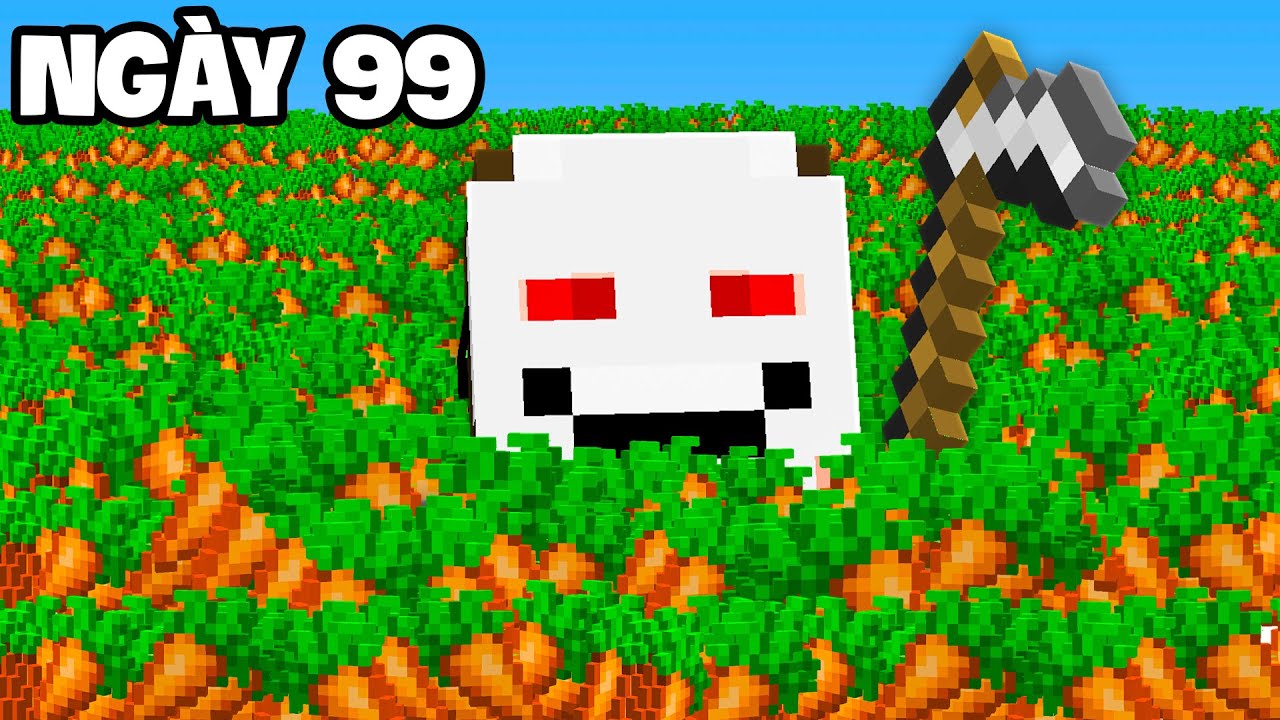 Mình trồng 1 Triệu Cà Rốt trong 100 Ngày Minecraft? (Tập Cuối) - YouTube