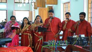 Video thumbnail of "Yeshu nayaka vannalum... യേശു നായകാ വന്നാലും.. Subin Anchany Weds Jasmine Annie, Marthoma wedding."