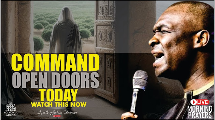 COMMAND YOUR DAY WITH VIOLENT PRAYER FOR OPEN DOORS | Start  Your Day Prayer | Apostle Joshua Selman