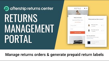 AfterShip Returns Center - Self-Service eCommerce Returns Management Portal