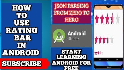 RatingBar in android | android ratinbar | Rating Bar in android for beginners | using rating bar