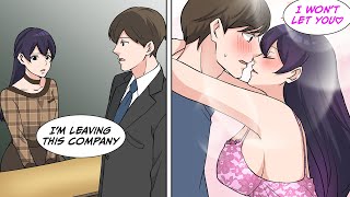 [Manga Dub] I Told The Receptionist Who Is Always Cold To Me That I Was Quitting... [Romcom]