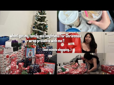 what I'm giving for Christmas 2024 + wrap presents with me !! || last minute gifts...