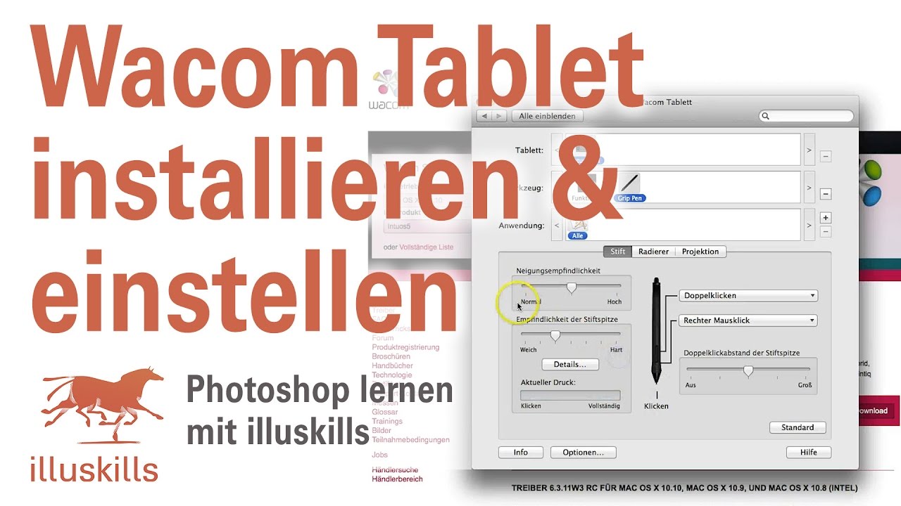 Wacom Der Tablett Treiber Wurde Nicht Gefunden Wacom Tablett installieren & einstellen - YouTube
