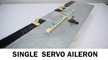 Single Servo Aileron Mechanism