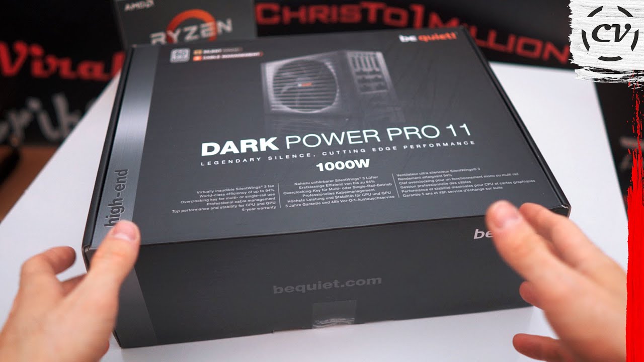Be Quiet Dark Power Pro 11 1000W Power Supply Unboxing - YouTube