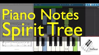 Piano Notes - The Spirit Tree (Easy)