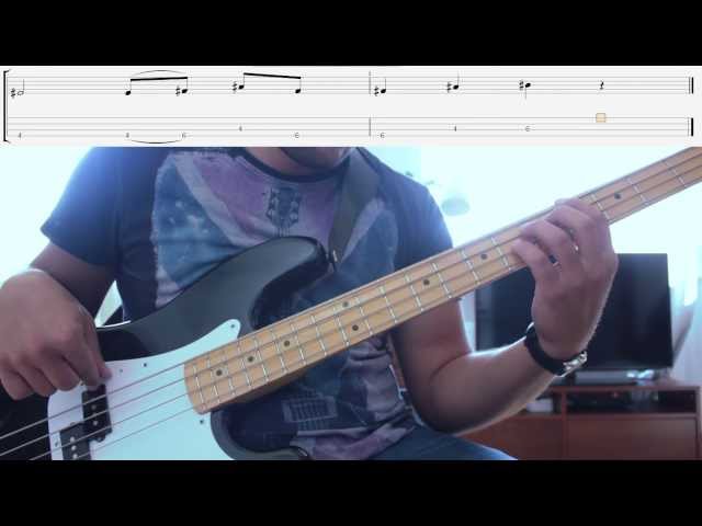 Dr Dre - Compton - All In a Day’s Work - bass loop cover groove lesson class=