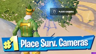 Receive Your Next Objective at Mighty Monument &amp; Place Surveillance Cameras Location - Fortnite