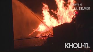 Raw Jim Beam Warehouse With Thousands Of Barrels Of Bourbon Catches Fire