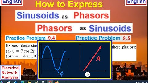 Sinusoids to Phasors Explained + Practice Problem 9.4 & 9. 5 Walkthrough
