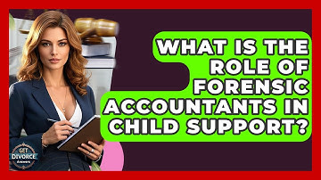What Is The Role Of Forensic Accountants In Child Support? - Get Divorce Answers
