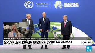 COP26 à Glasgow : 120 dirigeants face à des défis vertigineux • FRANCE 24