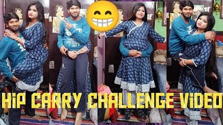 Couple Viral Challenge Video Hip Carry Challenge