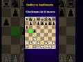 Dadley vs Samdiutama | checkmate in 13 #shorts #chess #chessopening