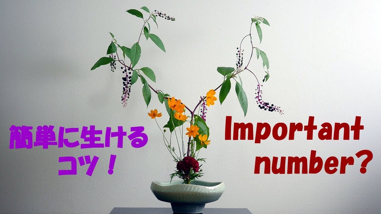 生け花 キーワードは 3 Ikebana 簡単に生けられるコツ Youtube 生け花 キーワードは 3 Ikebana 簡単に生けられるコツ Youtube