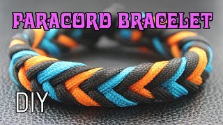 HOW TO MAKE PARACORD BRACELET: THREE COLORS