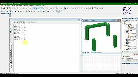 Archicad GDL Tutorial - 3D table using scripting method