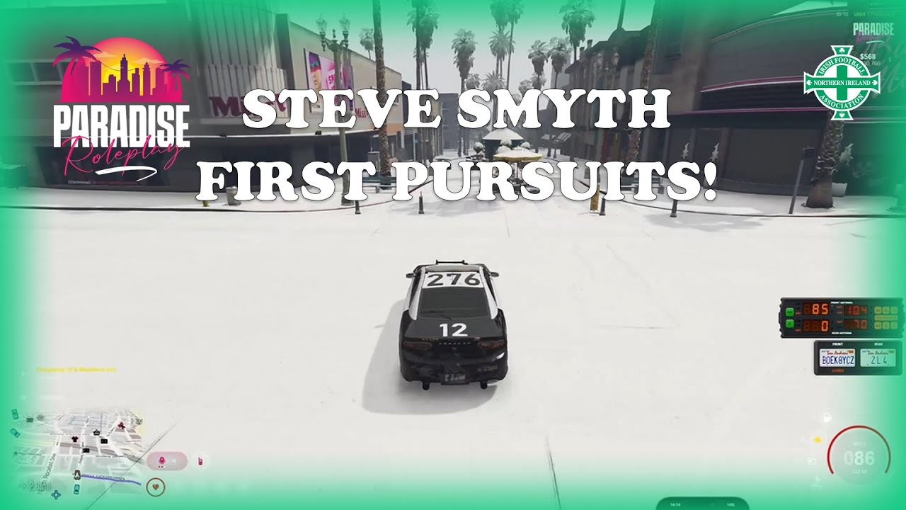GTA:V RP - RageMP - Steve Smyth's first PD Pursuits!