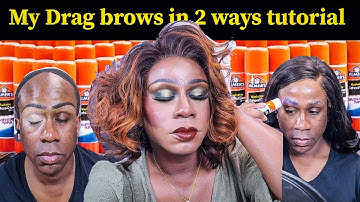 Drag brows tutorial in 2 ways