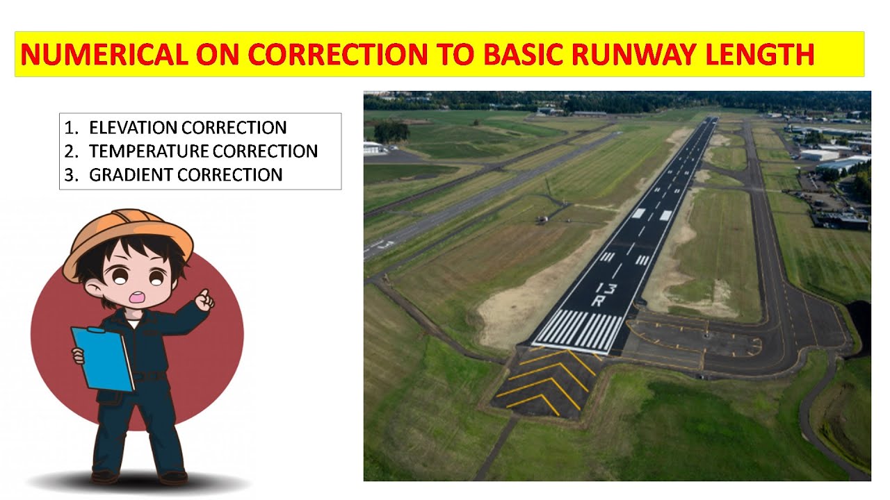 Numerical on Correction of Basic Runway Length - YouTube