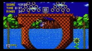 Sonic The Hedgehog integer scaling widescreen hack crt shader retroarch test