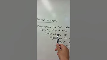 AT Math Academy: Mathematics Quote