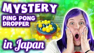 Mystery ping pong dropper claw machine in Japan!