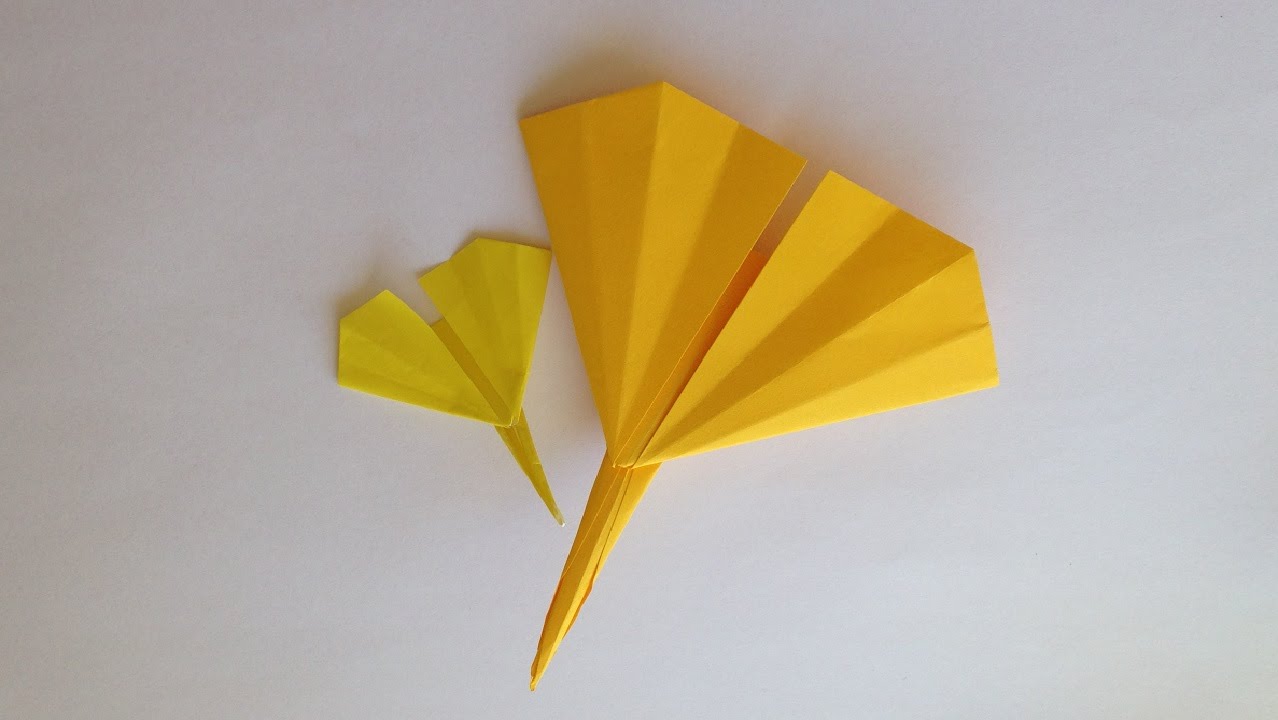 Origami Ginkgo Leaves Instructions 折り紙 イチョウの葉 簡単な折り方 Youtube