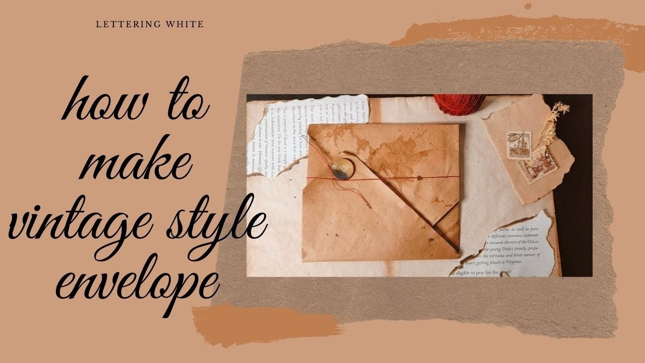 How to make a vintage style envelope, DIY vintage paper using tea, vintage  inspired crafts