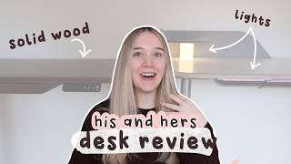 his and hers desk unboxing and review! sneak peak at new craft room layout 9am home pesk pro