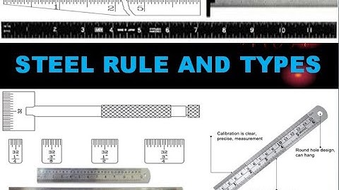 STEEL RULE AND TYPES (CLASS-23) FITTER FIRST YEAR WEEK NO.2 BY PRASANNA G N