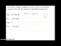 Understanding Dilution and Molarity