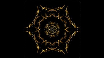 golden colour animation flower effect in 3d amezing 3d