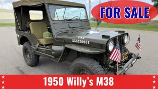 1950 Willys (Jeep) M38 ** FOR SALE *** #usa #military #america