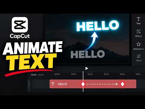 How To Add Keyframes To Text In CapCut