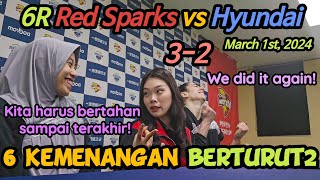 [6R RED SPARKS VS HYUNDAI] FULL WAWANCARA MEGAWATI DAN GIA SETELAH MENANG PERTANDINGAN