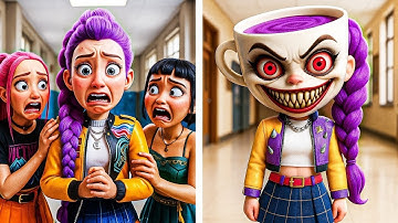 Ballerina Cappuchina Transforms to Rumi Makeover / Kpop Demon Hunters Animation