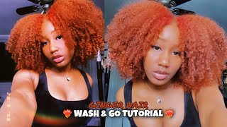 WASH &amp; GO ON GINGER HAIR ❤️‍🔥 | CLAIROL TEXTURES &amp; TONES FLAMING DESIRE 8R0